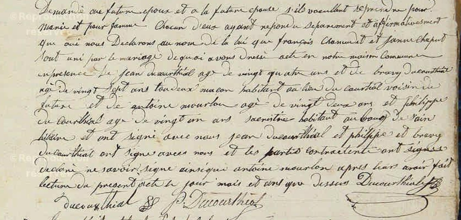 Mariage Chanudet Francois - Chaput Jeanne 26_01_1841 -3.jpg